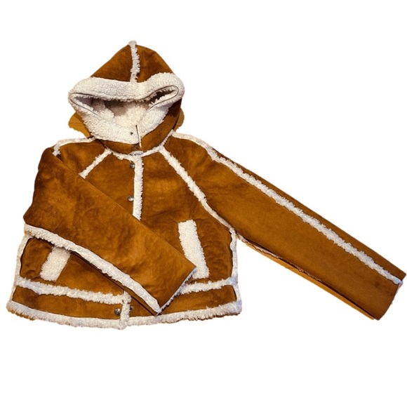 SOLD - Free People We The Free Vegan Exchange Shearling Jacket Coat XS BNWT - Picture 13 of 14